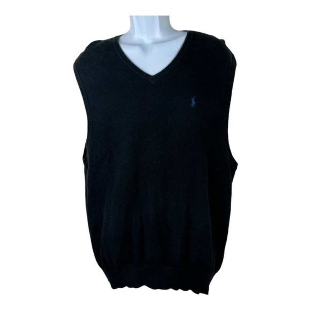 Polo Ralph Lauren Men Golf Shirt Sleeveless Black size XL